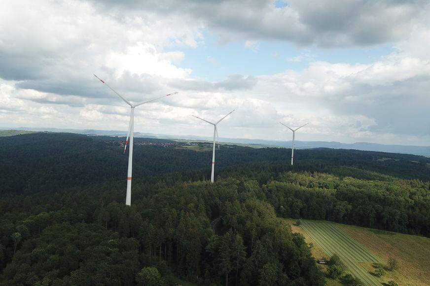 Ein Panorama Landschaftsbild von einer DJI Mavic 1 Drohne